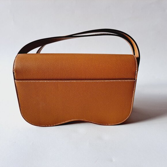 NEW Hermès Gold Della Cavalleria Elan Epsom Calfskin Bag Silver Hardware, 2024 - Picture 11 of 16